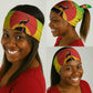 Ethiopia Christmas Neck Gaiter Mountain Gazelle Sunset Ethiopian Flag - African Pride