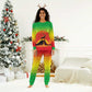 Ethiopia Christmas Pajama Set Mountain Gazelle Sunset Ethiopian Flag - African Pride