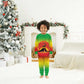 Ethiopia Christmas Pajama Set Mountain Gazelle Sunset Ethiopian Flag - African Pride