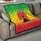 Ethiopia Christmas Quilt Mountain Gazelle Sunset Ethiopian Flag - African Pride