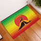 Ethiopia Christmas Rubber Doormat Mountain Gazelle Sunset Ethiopian Flag - African Pride