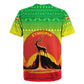 Ethiopia Christmas Rugby Jersey Mountain Gazelle Sunset Ethiopian Flag - African Pride