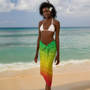 Ethiopia Christmas Sarong Mountain Gazelle Sunset Ethiopian Flag - African Pride
