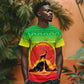 Ethiopia Christmas T shirt Mountain Gazelle Sunset Ethiopian Flag - African Pride