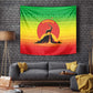Ethiopia Christmas Tapestry Mountain Gazelle Sunset Ethiopian Flag - African Pride