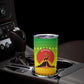 Ethiopia Christmas Tumbler Cup Mountain Gazelle Sunset Ethiopian Flag - African Pride