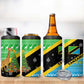 Tanzania Christmas 4 in 1 Can Cooler Tumbler Giraffe Christmas Tree Snowflakes and Flag - African Pride
