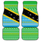 Tanzania Christmas Car Mats Giraffe Christmas Tree Snowflakes and Flag - African Pride