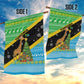 Tanzania Christmas Garden Flag Giraffe Christmas Tree Snowflakes and Flag - African Pride
