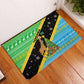 Tanzania Christmas Rubber Doormat Giraffe Christmas Tree Snowflakes and Flag - African Pride