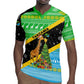 Tanzania Christmas Rugby Jersey Giraffe Christmas Tree Snowflakes and Flag - African Pride
