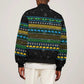 Tanzania Christmas Bomber Jacket African Santa Riding Elephant Snowflakes - African Pride