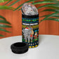 Tanzania Christmas 4 in 1 Can Cooler Tumbler African Santa Riding Elephant Snowflakes - African Pride