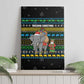 Tanzania Christmas Canvas Wall Art African Santa Riding Elephant Snowflakes - African Pride