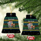 Tanzania Christmas Ceramic Ornament African Santa Riding Elephant Snowflakes - African Pride