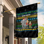 Tanzania Christmas Garden Flag African Santa Riding Elephant Snowflakes - African Pride