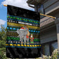 Tanzania Christmas Garden Flag African Santa Riding Elephant Snowflakes - African Pride