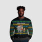 Tanzania Christmas Ugly Christmas Sweater African Santa Riding Elephant Snowflakes - African Pride