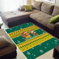 Togo Christmas Area Rug African Santa Lion Drummer Gingerbread - African Pride