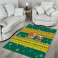 Togo Christmas Area Rug African Santa Lion Drummer Gingerbread - African Pride