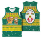 Togo Christmas Basketball Jersey African Santa Lion Drummer Gingerbread - African Pride
