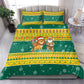 Togo Christmas Bedding Set African Santa Lion Drummer Gingerbread - African Pride