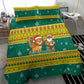 Togo Christmas Bedding Set African Santa Lion Drummer Gingerbread - African Pride