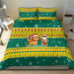Togo Christmas Bedding Set African Santa Lion Drummer Gingerbread - African Pride