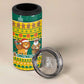 Togo Christmas 4 in 1 Can Cooler Tumbler African Santa Lion Drummer Gingerbread - African Pride