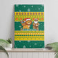 Togo Christmas Canvas Wall Art African Santa Lion Drummer Gingerbread - African Pride
