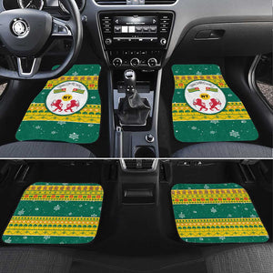 Togo Christmas Car Mats African Santa Lion Drummer Gingerbread - African Pride