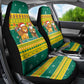 Togo Christmas Car Seat Cover African Santa Lion Drummer Gingerbread - African Pride