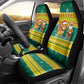Togo Christmas Car Seat Cover African Santa Lion Drummer Gingerbread - African Pride