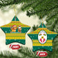 Togo Christmas Ceramic Ornament African Santa Lion Drummer Gingerbread - African Pride