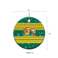 Togo Christmas Ceramic Ornament African Santa Lion Drummer Gingerbread - African Pride