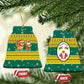Togo Christmas Ceramic Ornament African Santa Lion Drummer Gingerbread - African Pride