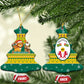 Togo Christmas Ceramic Ornament African Santa Lion Drummer Gingerbread - African Pride