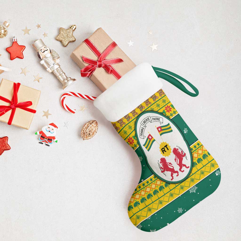 Togo Christmas Stocking African Santa Lion Drummer Gingerbread - African Pride