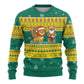 Togo Christmas Ugly Christmas Sweater African Santa Lion Drummer Gingerbread - African Pride