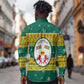 Togo Christmas Long Sleeve Button Shirt African Santa Lion Drummer Gingerbread - African Pride