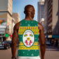 Togo Christmas Men Tank Top African Santa Lion Drummer Gingerbread - African Pride
