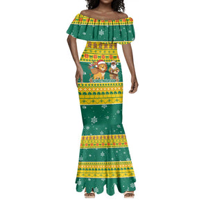 Togo Christmas Mermaid Dress African Santa Lion Drummer Gingerbread - African Pride
