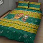 Togo Christmas Quilt Bed Set African Santa Lion Drummer Gingerbread - African Pride