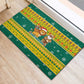 Togo Christmas Rubber Doormat African Santa Lion Drummer Gingerbread - African Pride