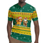 Togo Christmas Rugby Jersey African Santa Lion Drummer Gingerbread - African Pride