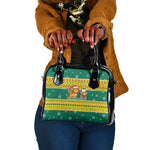 Togo Christmas Shoulder Handbag African Santa Lion Drummer Gingerbread - African Pride