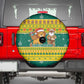 Togo Christmas Spare Tire Cover African Santa Lion Drummer Gingerbread - African Pride