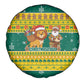 Togo Christmas Spare Tire Cover African Santa Lion Drummer Gingerbread - African Pride