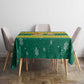 Togo Christmas Tablecloth African Santa Lion Drummer Gingerbread - African Pride