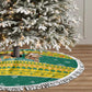 Togo Christmas Tree Skirt African Santa Lion Drummer Gingerbread - African Pride